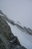 Finding the abseils in a blizzard