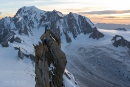 The lower Dent du Geant summit, T.Oliver